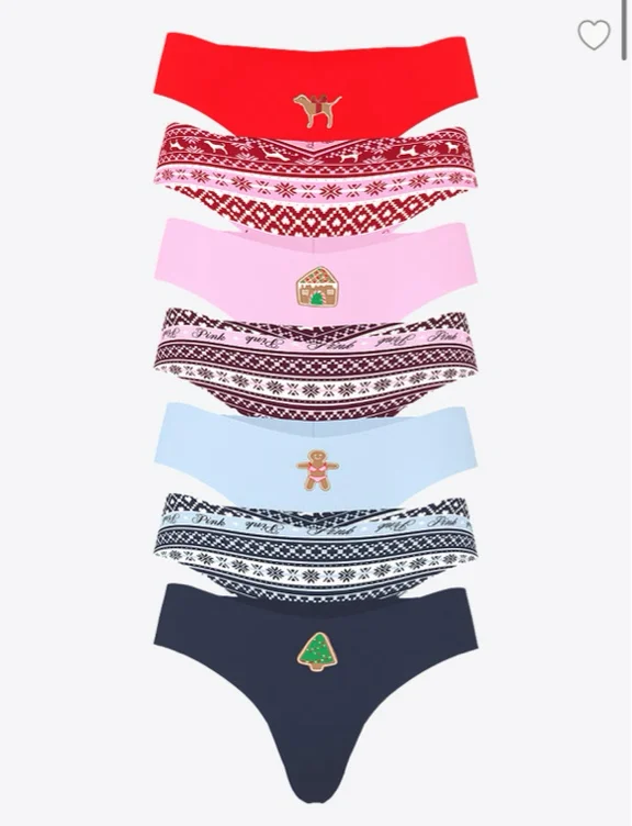 Women's PINK 5-Pack No-Show Thong Panties