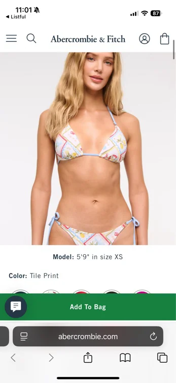 O-Ring Halter String Triangle Bikini Top