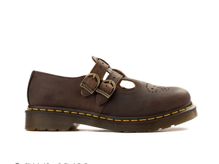 Womens Dr. Martens 8065 Mary Jane Casual Shoe - Dark Brown