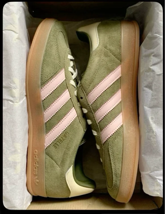 Gazelle leather trainers