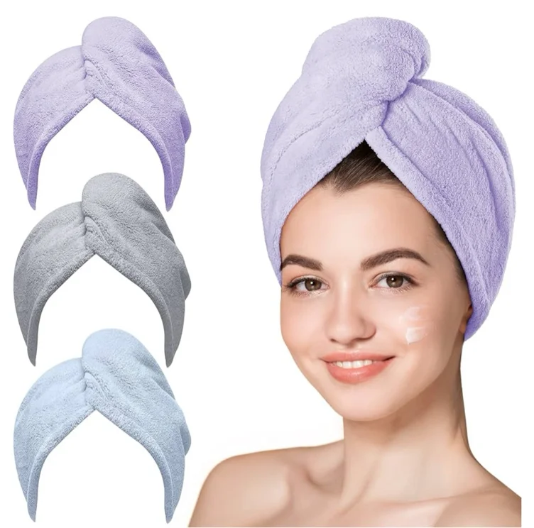 microfiber hair towels anti-frizz