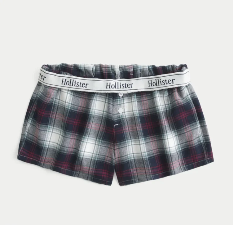 Hollister plaid boxer shorts