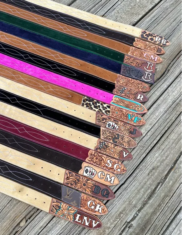 Cowhide Suede Belts