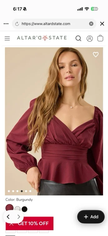 Talissia Babydoll Top