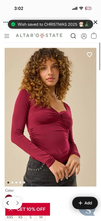 Remi Twist Front Top