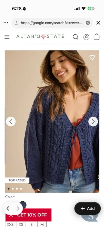 Dani Cable Tie Front Sweater