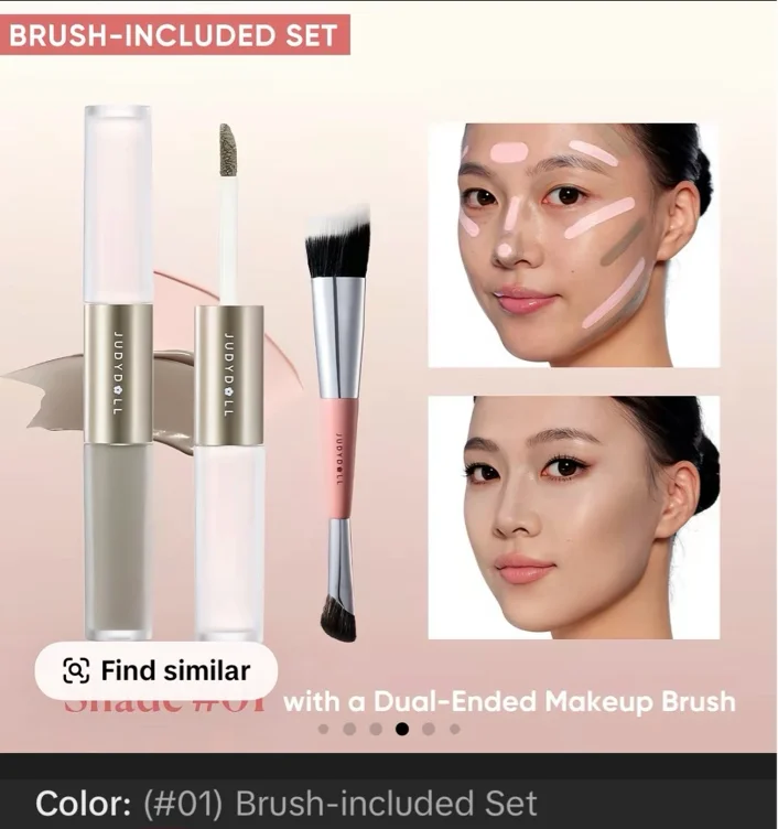 JUDYDOLL Liquid Highlighter & Contour Duo, Liquid Contour & Under - TikTok Shop