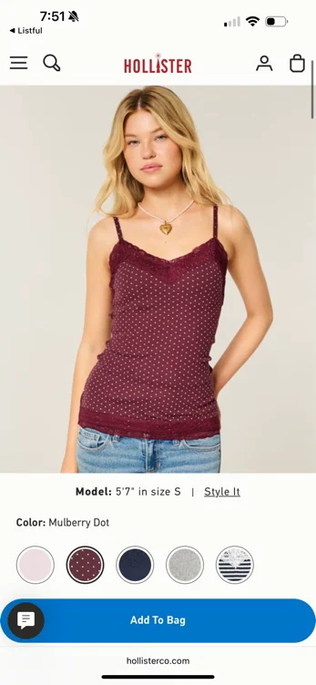 Lace Trim Cami