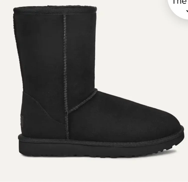 Womens UGG® Classic Short II Boot - Black