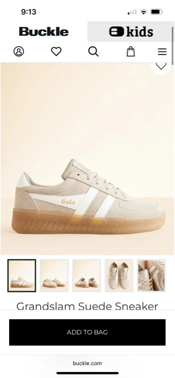 US 7-1/2 Air Off White Gum Grandslam Suede Sneaker