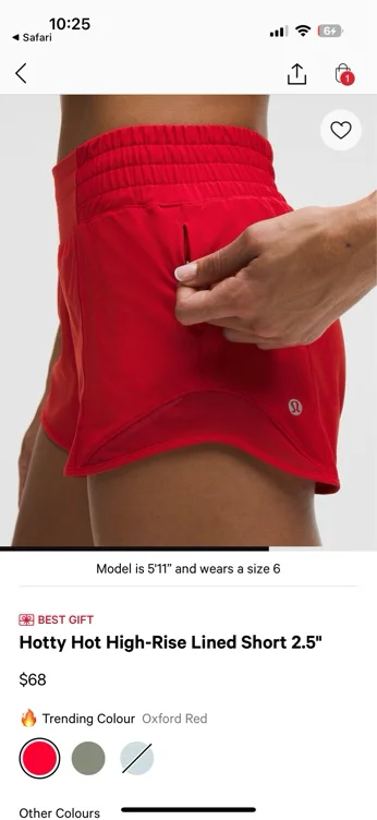 Hotty Hot High-Rise Lined Short 2.5" - White - 12