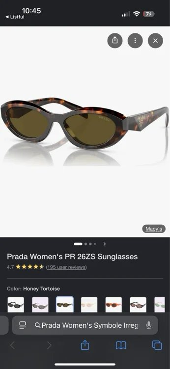 Prada PR 26ZS Sunglasses Women