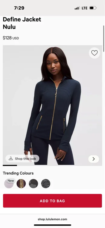 Define Jacket *Nulu - True Navy/Gold/Gold