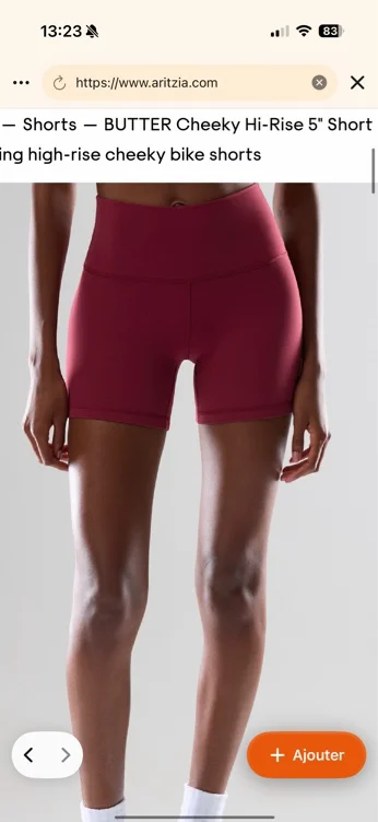 BUTTER Cheeky Hi-Rise 5" Short