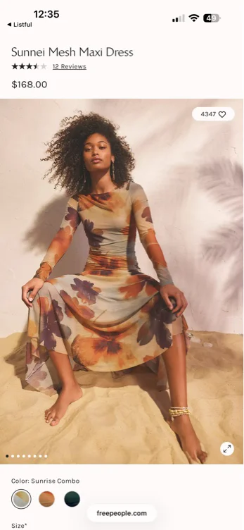 Sunnei Mesh Maxi Dress