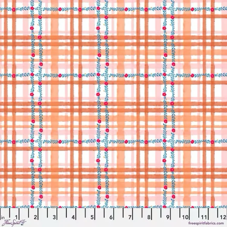 Daisy Check in Orange | Hawthorne Supply Co