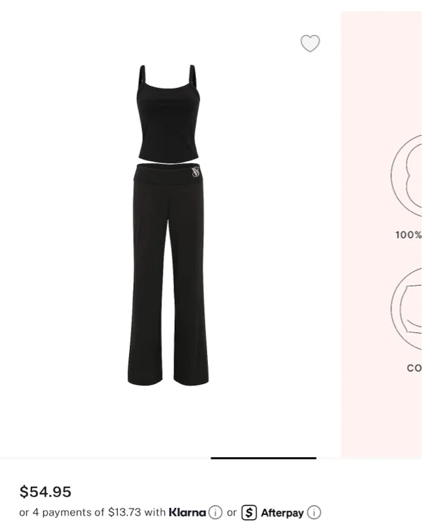 100% Cotton Tank & Pants Set