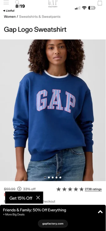 Gap Logo Sweatshirt
