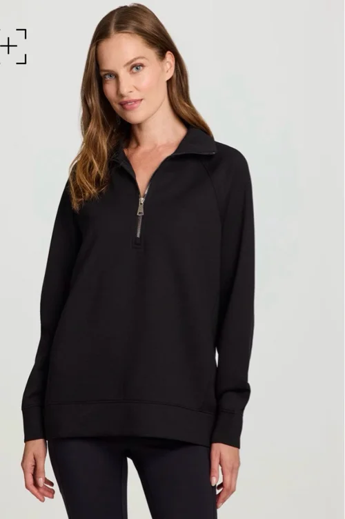 LuxeSoft Oversized Half Zip Pullover