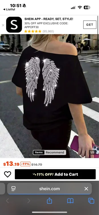 off the shoulder black wings 