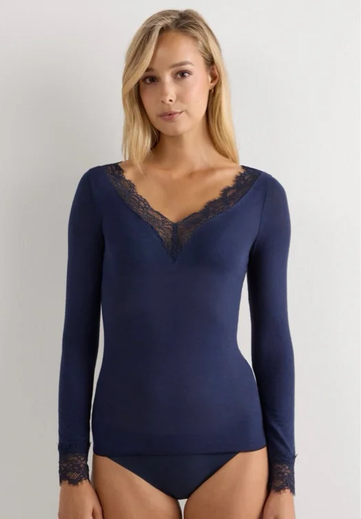 Modal Cashmere Ultralight Long Lace Shirt