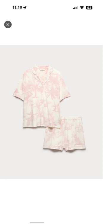 Soft Touch Printed Revere Shortie Set
