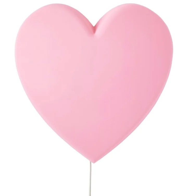 UPPLYST LED wall lamp - heart pink