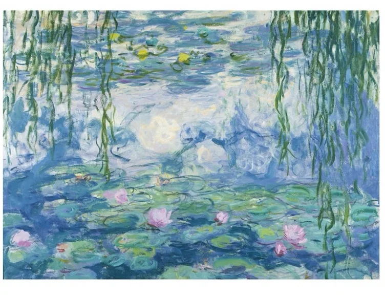 PJÄTTERYD Picture - Waterlilies, 1916 19 27 ½x19 ¾ "
