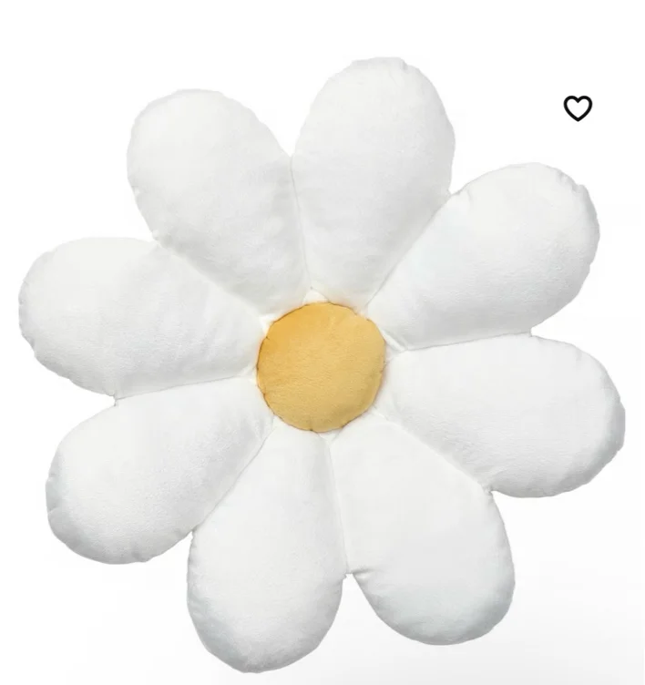 SKOGSDUVA Cushion - flower-shaped/white 19 "