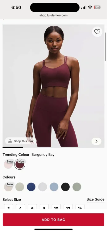 Like a Cloud Longline Bra *Light Support, B/C Cup - burgedy - 10
