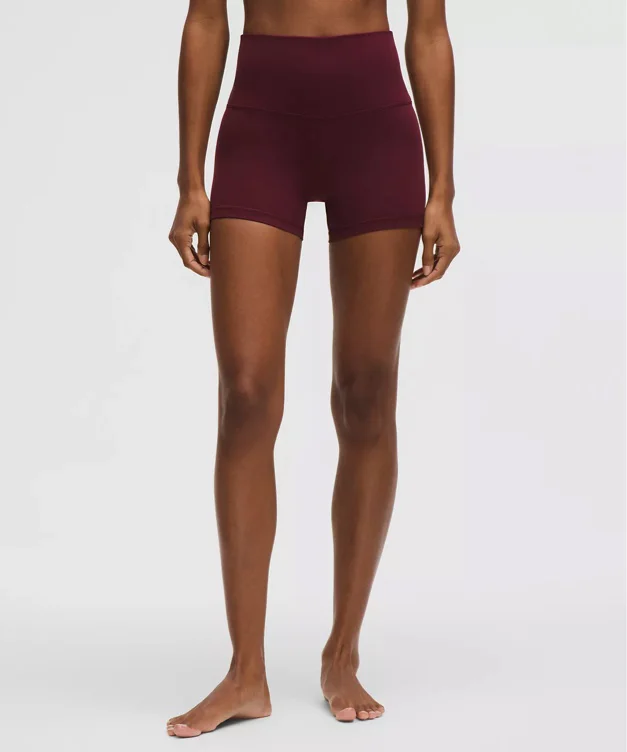 lululemon Align™ High-Rise Short 4" - Burgedy-16