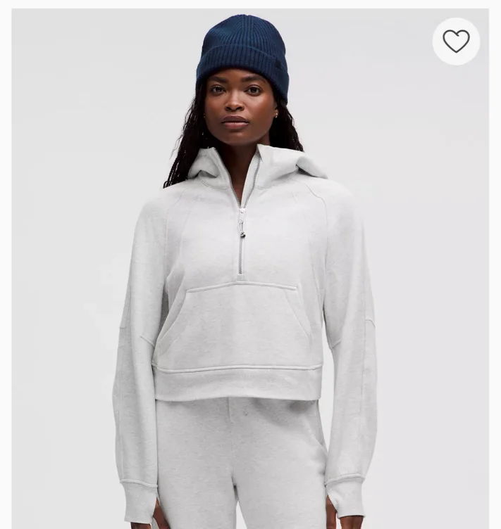 Scuba Oversized Half-Zip Hoodie - Solar Grey - XL/XXL