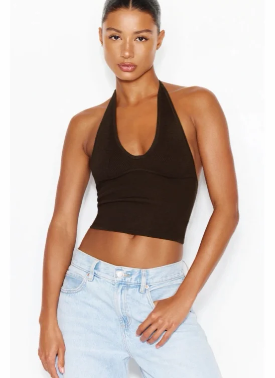 Combo Stitch Halter Top