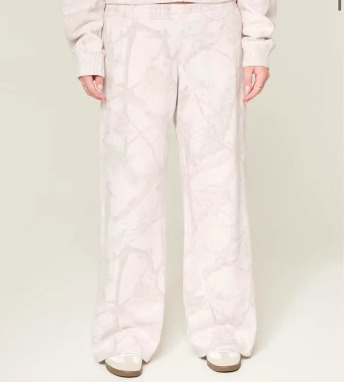 Blue Camo Baggy Sweatpants