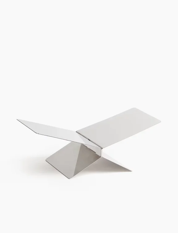 Support en métal 'pour livres - argent