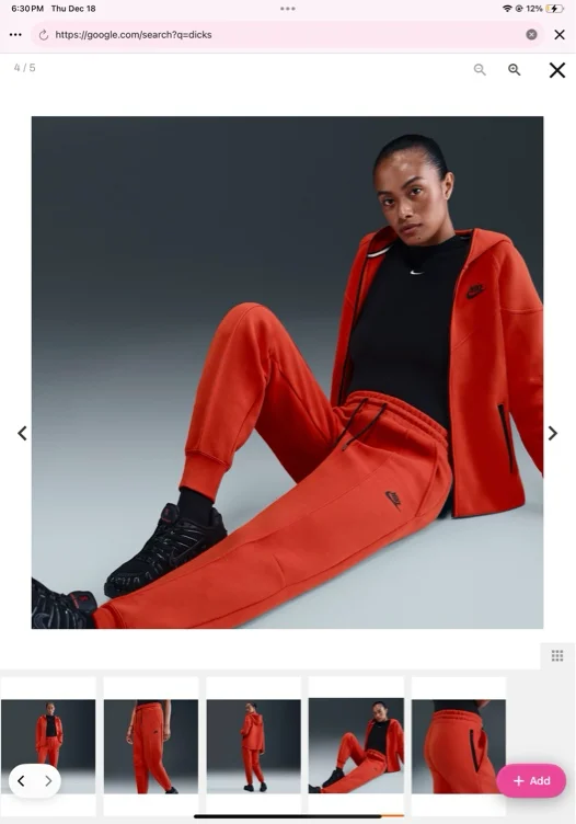 Nike Women's Sportswear Tech Fleece Mid-Rise Joggers