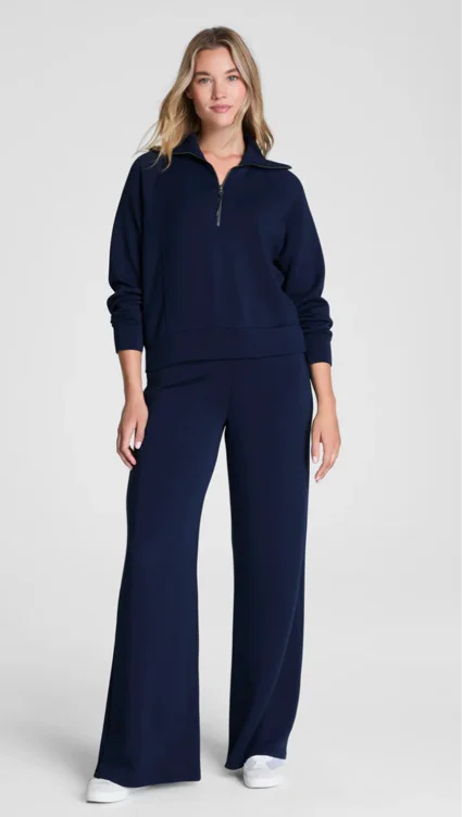 Spanx Women's Half Zip Top