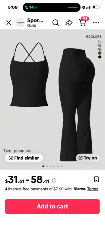 Women's Sportswear Two-Piece Set High-Strength Support Yoga Quick-Dry - TikTok Shop