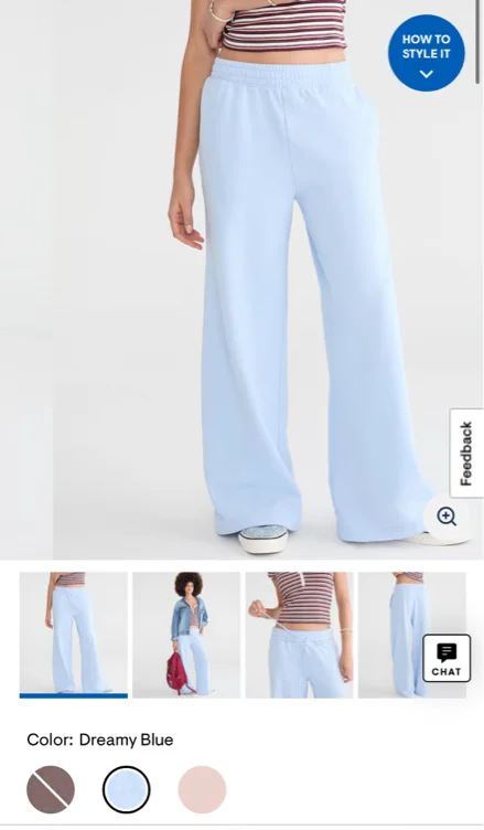 Cloud Soft Mid-Rise Wide Leg Sweatpants