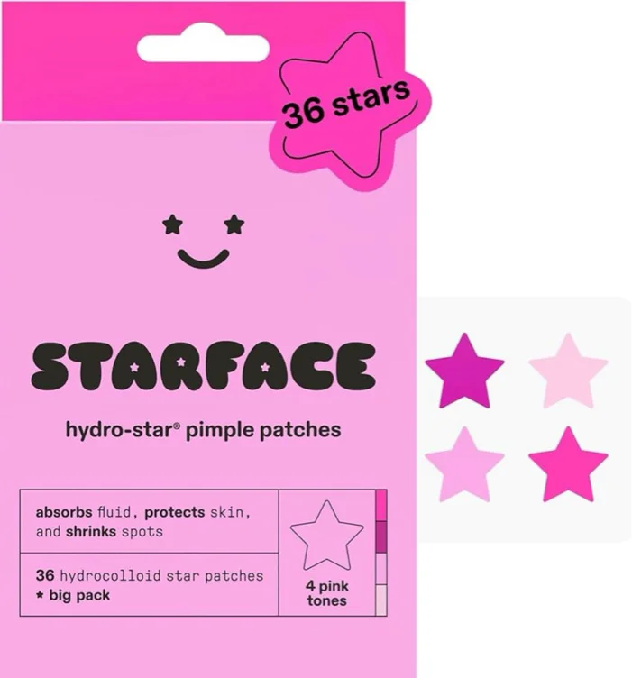 Amazon.com: Starface Hydro-Star® Black Pimple Patches BIG PACK Refill, Hydrocolloid, Dermatologist Tested, Covers and Protects Visible Spots, Absorbs Pimple Gunk, Vegan, Cruelty-Free Skincare (96 Count) : Beauty & Personal Care