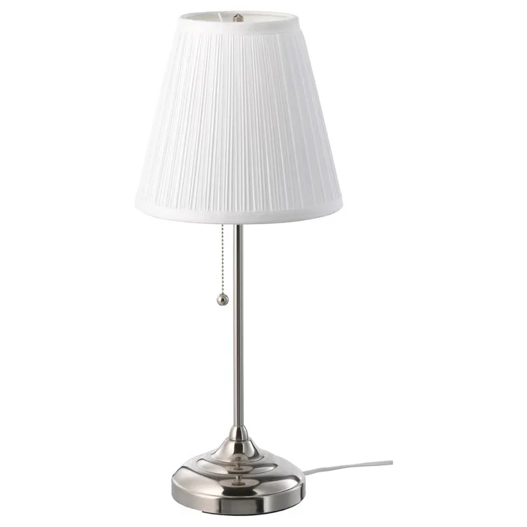 ÅRSTID Table lamp - nickel plated/white