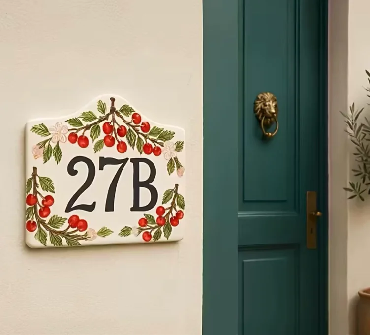 placa de número de casa personalizada placa de   - Temu Portugal