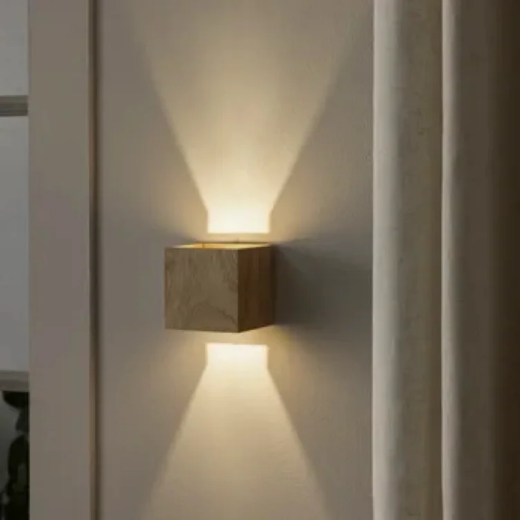 Candeeiro  de parede  LED 3000K KUBBO madeira
