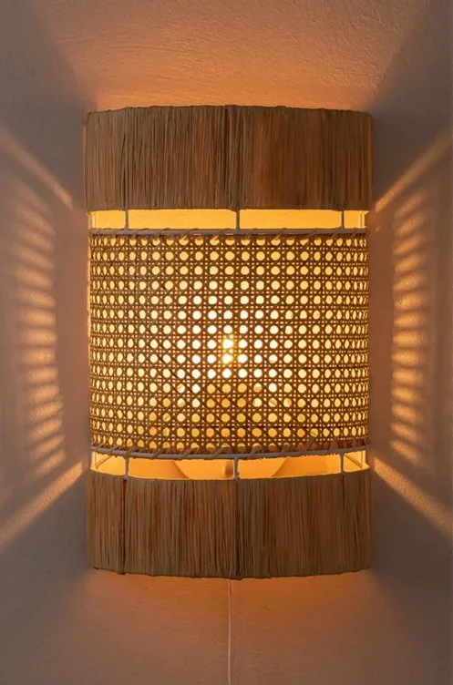 SKLUM Candeeiro de Parede em Rattan Zazie Vime Natural