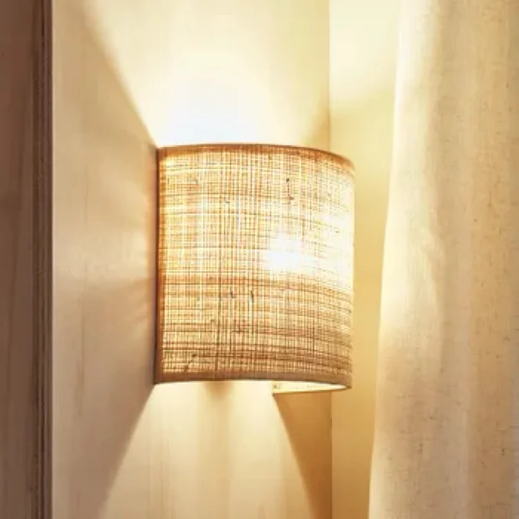 Candeeiro de parede E14 20 cm 1 luz metal bege Inspire Carvi