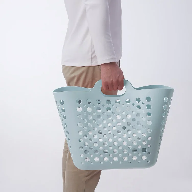 SLIBB Cesto p/roupa flexível - azul 24 l