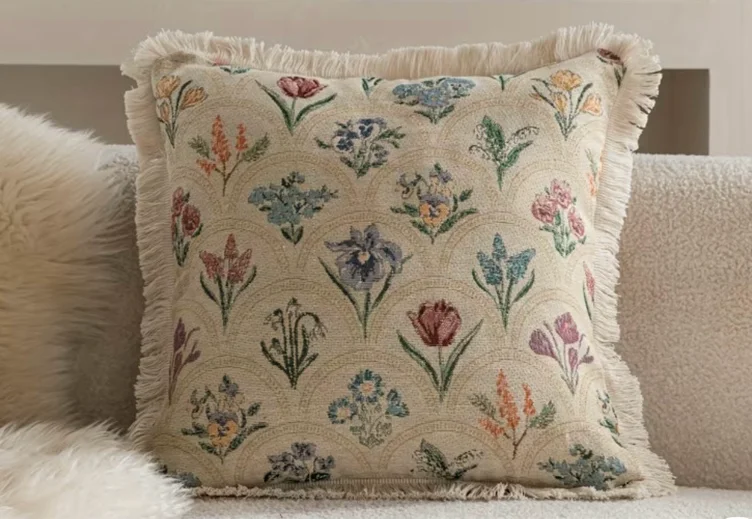 1 capa de almofada decorativa floral estilo francês para - Temu Portugal