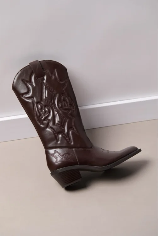 Botas cowboy de tacão - Moda de mulher | Stradivarius Portugal