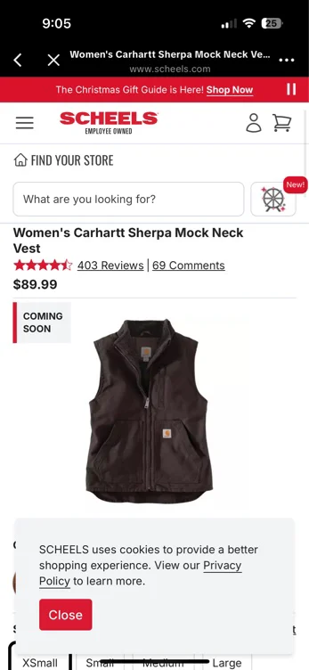 Women's Sherpa Lined Vest - Relaxed Fit - Washed Duck