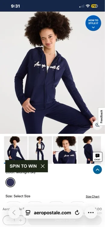 WomenHoodies + SweatsAeropostale Rhinestone Full-Zip HoodieAeropostale Rhinestone Full-Zip Hoodie